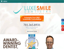Tablet Screenshot of luxe-smile.com